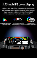 2024 Waterproof SmartWatch IP68 + Sports 110 1.95 AMOLED Ultra Battery Call and Blueooth Assistant