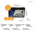 VRLA 7Ah 12V Moura Nobreak Stationary Battery
