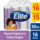 Papel higiênico folha dupla Ultra Elite leve 16 pague 15