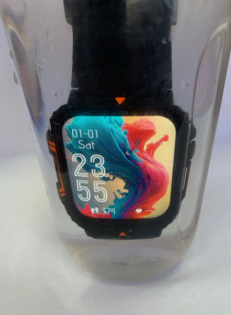 2024 Waterproof SmartWatch IP68 + Sports 110 1.95 AMOLED Ultra Battery Call and Blueooth Assistant